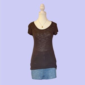 Mudd Brown Short Sleeve Top